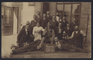 Upomínka na rozloučenou s V. Divišem 1914