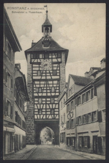 Kostnice. Konstanz a. Bodensee. Schnetztor u. Husenhaus