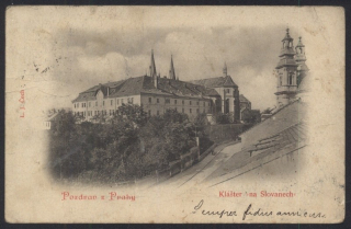 Pozdrav z Prahy. Klášter na Slovanech