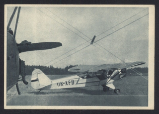 Letadlo Piper Cub. Aeroklub Československa