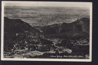 Kurort Oybin. Blick vom Hochwald nach Zittau (Zittauer gebirge)