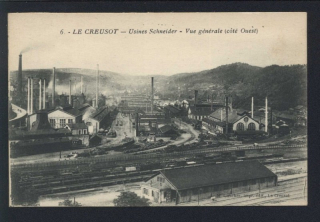 Le Creusot. Usines Schneider. Vue générale.