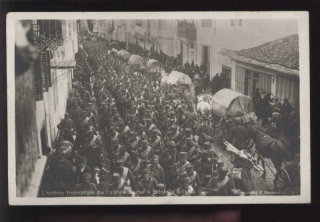 Triumfální vstup srbské armády do Bitoly 11. 5. 1912 (Makedonie)