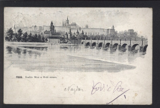 Praha. Karlův most a Malá strana.
