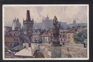 Praha. Malostranské mostní panorama.