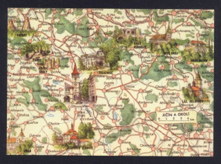 Jičín. Mapa