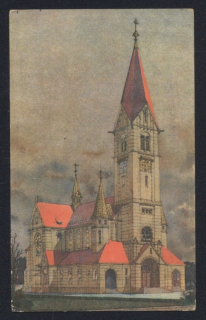Nový kostel sv. Jana Nepom. na Linickém předměstí v Českých Budějovicích