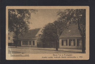 Nová Ves u Postupimi. Domky cechu českých tkalců založeného r. 1768
