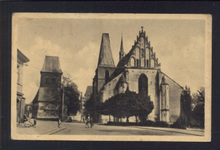 Rakovník. Kostel sv. Bartoloměje se zvonicí.