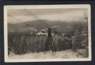 Špindlerův Mlýn. Lanovka svazu lyžařů ČSR. (Krkonoše)