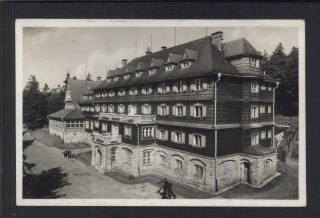 Radhošť 1130 m n. m. Pustevně. Hotel Tanečnica