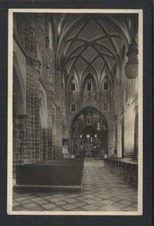 Třebíč. Basilika sv. Prokopa. Vnitřek zámecké Basiliky