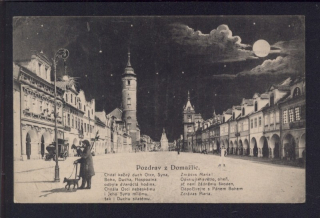 Domažlice. Pozdrav z Domažlic