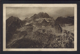 Vysoké Tatry. Kopky. Velká Vysoká. Ganek a Rumanov Štít s Ostervy.