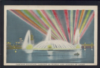 Cascade Fountain and Aurora of Light. World's Fair. Chicago.