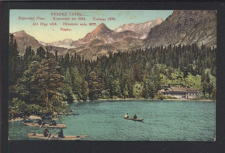 Vysoké Tatry. Popradské pleso. Koprovský štít. Čubrina