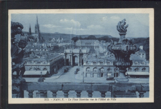 Nancy. La Place Stanislas vue de l' Hotel de Ville