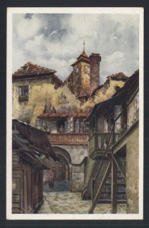 Praha. U staroměstského Obecního dvora (Alois Ježek)