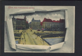 Wien. Kaiser Ferdinandsbrücke und Platz