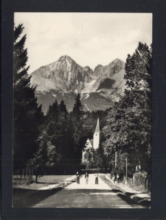 Vysoké Tatry. Tatranská Lomnica. Lomnický a Kežmarský štít.