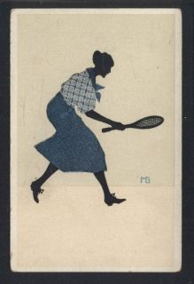 Žena hrající tenis