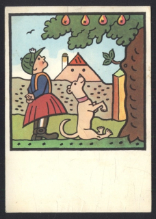 Kolorovaná kresba J. Lady