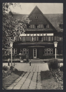 Čtyřkoly. Lštění. Osada Zlenice. Chata ústřední školy ROH "Sázavka"