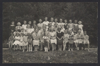 Domaniža. Společná fotografie. Dětská zotavovna
