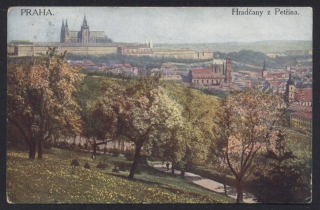 Praha. Hradčany z Petřína