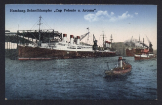Hamburg. Schnelldampfer "Cap Polonio u. Arcona"