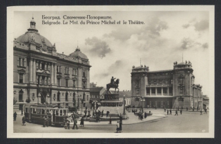 Belgrade. Le Mnt. du Prince Michel at le Théatre
