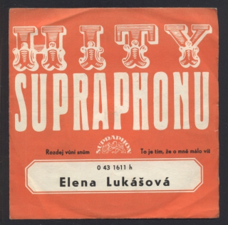 Elena Lukášová - Rozdej vůni snům / To je tím, že o mně málo víš (SP)
