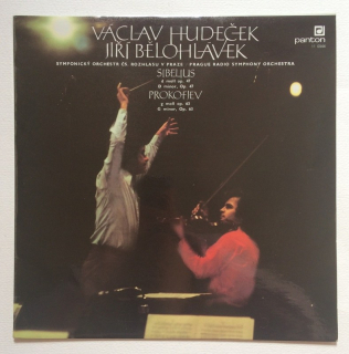 Sibelius / Prokofjev; Václav Hudeček, Jiří Bělohlávek, Prague Radio Symphony Orchestra - D Minor, Op. 47 / G Minor, Op. 63 (LP)