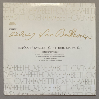 Ludwig van Beethoven - Smyčcový kvartet č. 7 F Dur, Op. 59 (Razumovský) (LP)