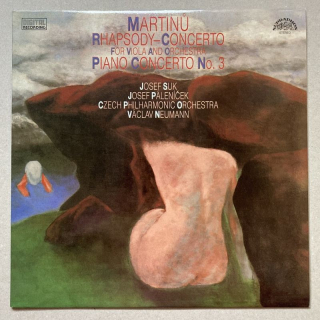 Martinů, Josef Suk, Josef Páleníček, Václav Neumann, Czech Philharmonic Orchestra - Rhapsody-Concerto For Viola And Orchestra - Piano Concerto No.3 (LP)