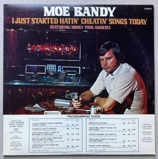 Moe Bandy - I Just Started Hatin' Cheatin' Songs Today (LP)