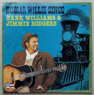Boxcar Willie - Sings Hank Williams & Jimmie Rodgers (LP) - s podpisem