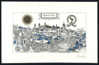 Jiří Švengsbír (1921 - 2083) - Praga 1493 - ocelorytina