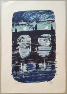 Josef Vrana (*1939) - Praha - litografie
