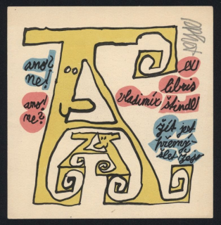 Zdenek Seydl - Ex libris Vladimír Štindl (litografie)