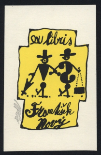 Zdenek Seydl - Ex libris František Nový (litografie)