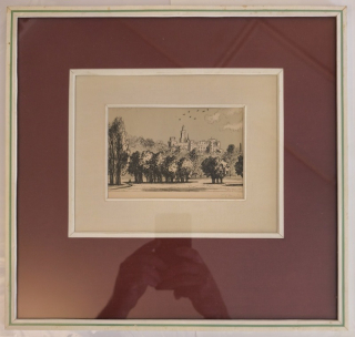 Cyril Bouda (1901 - 1984) - Hluboká nad Vltavou - litografie