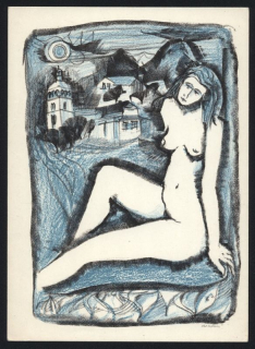Miroslav Matouš (1920-1998) - Akt (litografie)