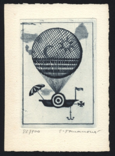 Emilie Tomanová (1933-1994) - Balón (suchá jehla)