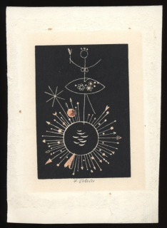 František Peterka (1920-2007) - Tanečnice na slunci (litografie)