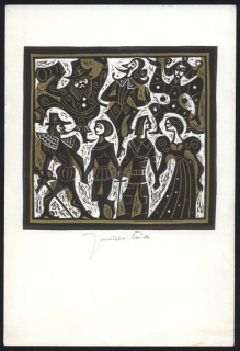 Jaroslav Šváb (1906-1999) - Figurální kompozice (linoryt)