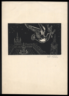 Karel Štěch (1908–1982) - České Budějovice (dřevoryt)