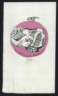 Josef Liesler (1912 - 2005) - Ex libris Lumír Randýsek (litografie)