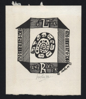Josef Liesler (1912 - 2005) - Ex libris Lumír Randýsek (litografie)