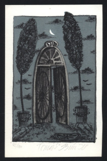 Tomáš Bím (1946) - Vrata (litografie)